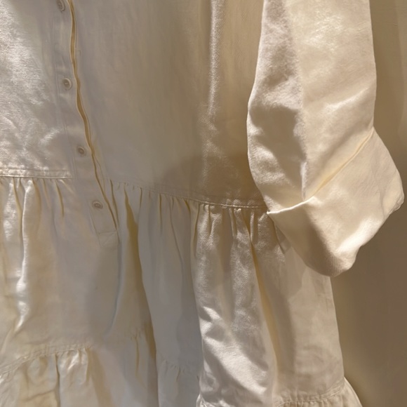 NWT Apiece Apart Maurino Tiered Linen-Cotton Mini Dress - Picture 5 of 8